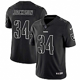 Nike Raiders 34 Bo Jackson Black Impact Color Rush Limited Jersey Dyin,baseball caps,new era cap wholesale,wholesale hats